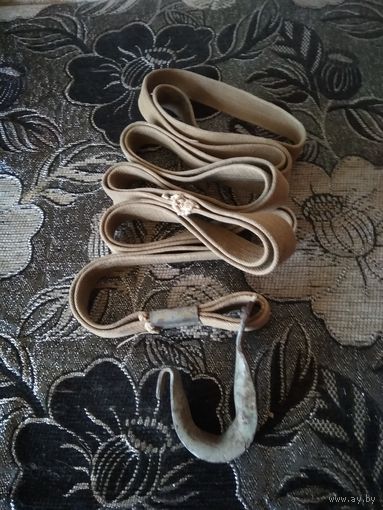 Ремень брезентовый двойной с крюком дл. 1.80 см.