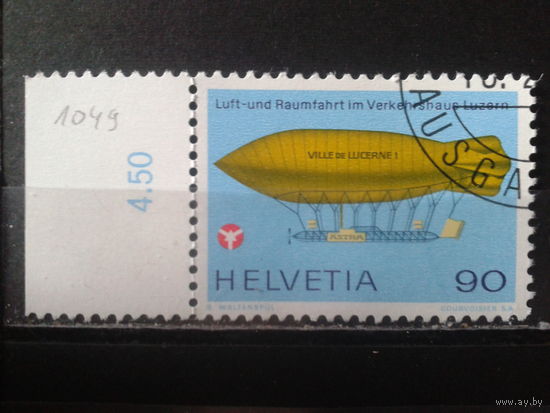 Швейцария 1975 Дирижабль 1910 г.