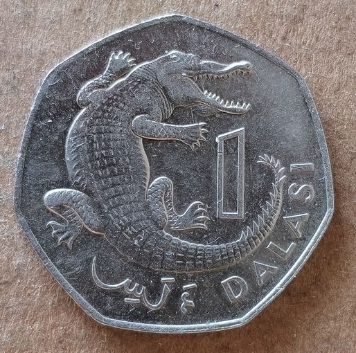 Гамбия 1 даласи 1987 г., KM# 29