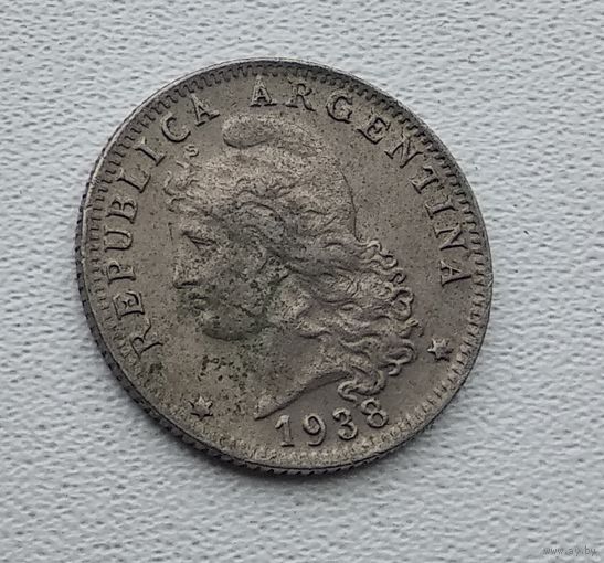 Аргентина 20 сентаво, 1938 3-14-16