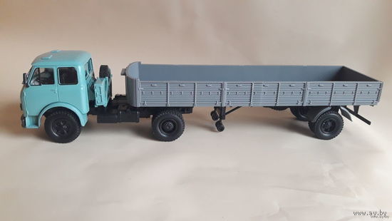 МАЗ-504+п/п МАЗ-9380 (1986 год) НАП 1:43 Обмен возможен Наш автопром