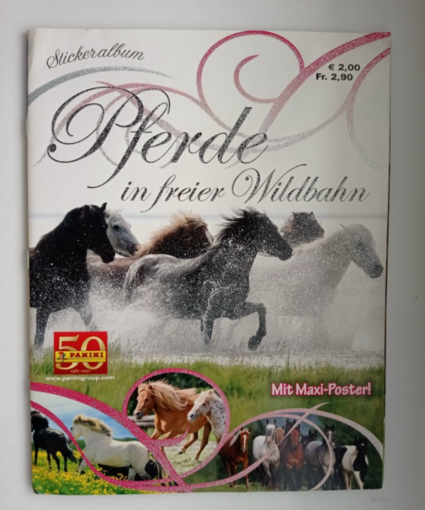Альбом PANINI Лошади на свободе. 2010г.