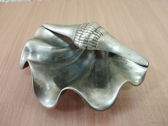 Мелочевница Пепельница Ракушка, бронза