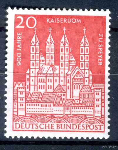 Германия (ФРГ) - 1961г. - 900 лет Шпайерскому собору - полная серия, MNH [Mi 366] - 1 марка