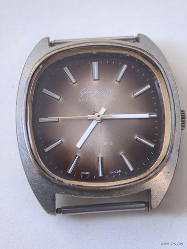 GUB. Glashutte Spezichron 22 Rubis  Vintage. DDR. очень редкие .