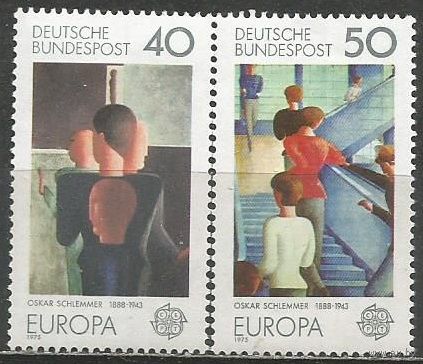 ФРГ. Марки по программе "Европа". Живопись. 1975г. Mi#840-41. Серия.