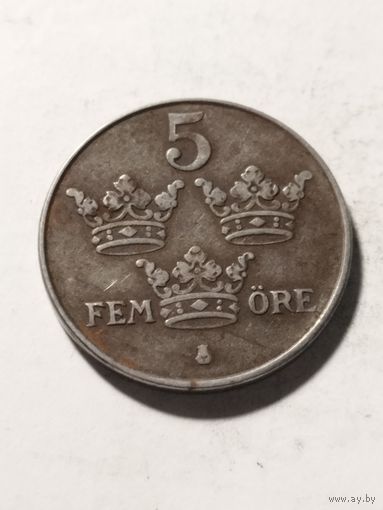 Швеция 5 оре 1948