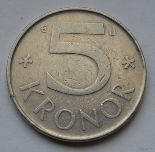 Швеция, 5 крон 1984 г.