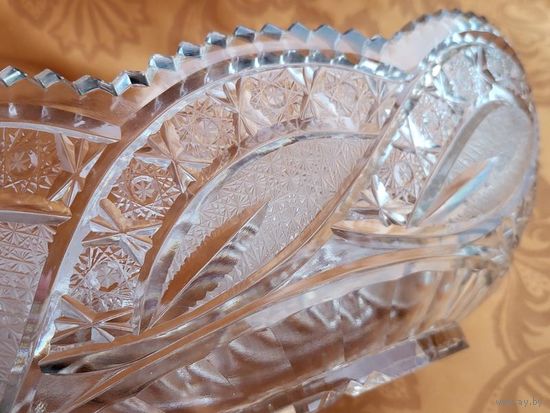 Ладья. Ваза для фруктов. Хрусталь