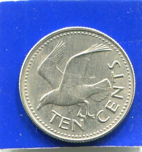 Барбадос 10 центов 1973