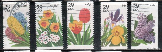 США-1993, (Мих.2359-2363) ,  гаш., Флора, Цветы, (полная серия)(2)