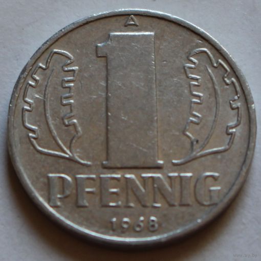 1 пфенниг 1968 ГДР, Германия.