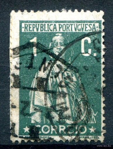 Португалия - 1912/20г. - Церера, 1 с - 1 марка - гашёная [Mi 206]. #1-Po-3-A-1