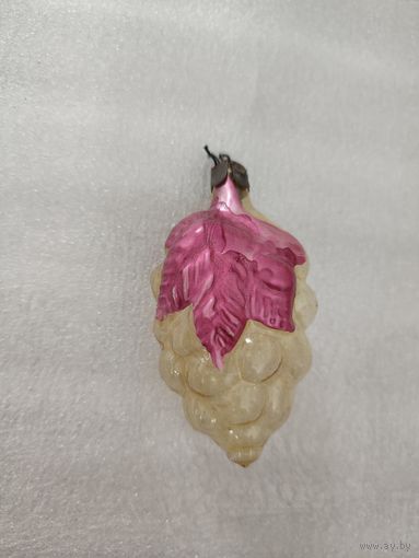 Ёлочная игрушка виноград прозрачный, распродажа коллекции.