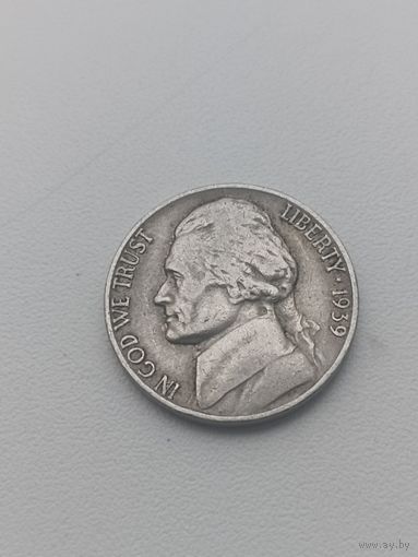 США 5 центов 1939 год