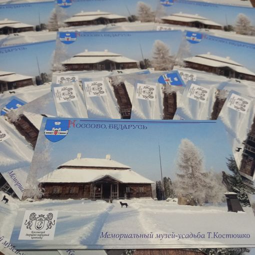 Открытка частного издания. 2026г. Усадьба и памятник Т. Косцюшко в Коссово. Чистая