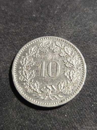 Швейцария 10 раппенов 1983