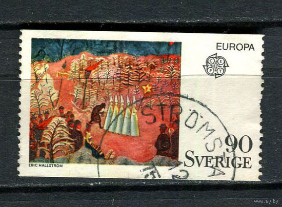 Швеция - 1975 - Европа (C.E.P.T.) - Картины 90 O - [Mi.899] - 1 марка. Гашеная.  (Лот 62HM)-T2P13