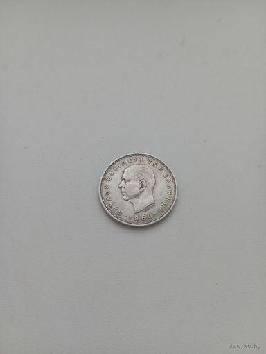 ГРЕЦИЯ 20 драхм 1960 год( серебро)