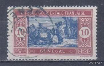 [2239] Французские колонии. Сенегал 1922. Местный мотив.10с. Гашеная марка.