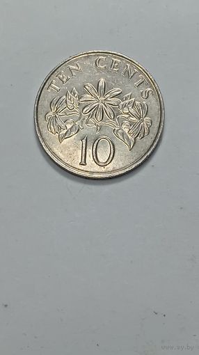Сингапур 10 центов 1990 года .