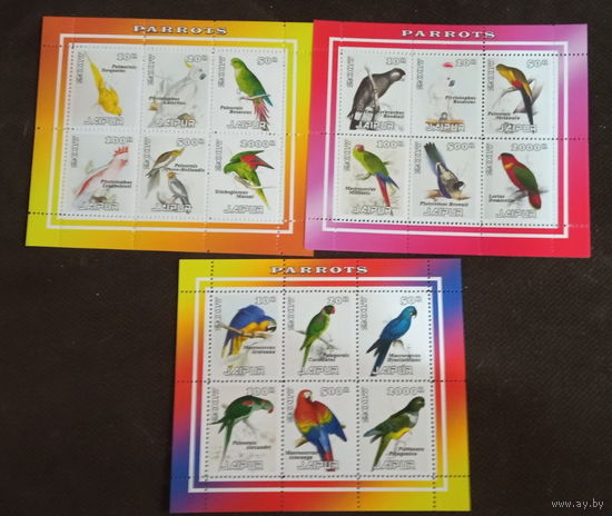 СЕРИЯ Блоков птицы   фауна  MNH