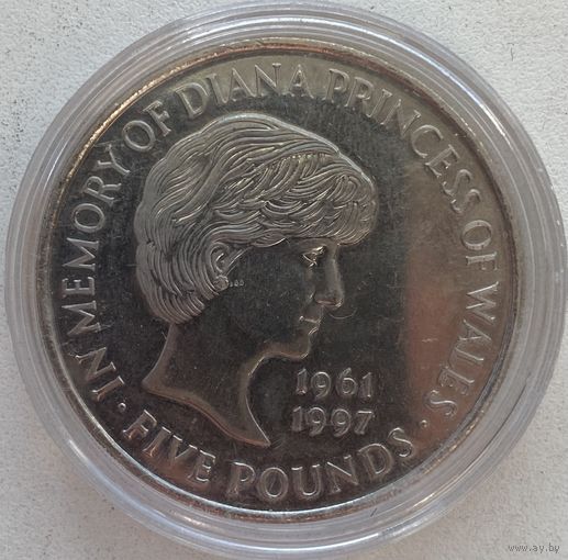 Великобритания 5 фунтов 1999 г. Принцесса Диана