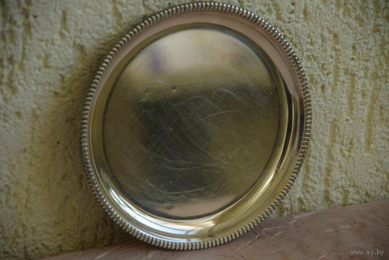 Ваза , тарелка с серебрением 13,5 см