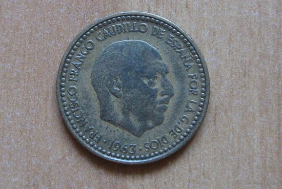 Испания - 1 песета - 1963