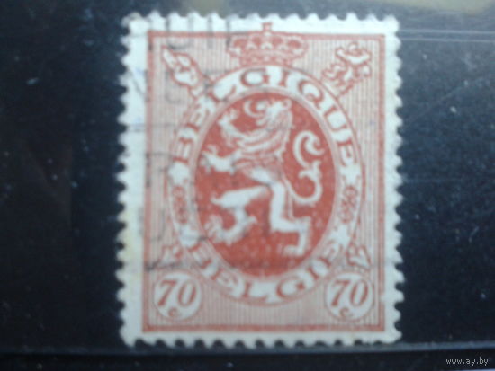 Бельгия 1930 Стандарт, герб  70 сантимов