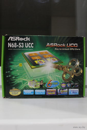Коробка со всеми доками и дисками от материнской платы SAROCK UCC N68-S3 +ДИСКИ