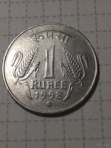 1 рупия Индия 1998 год.