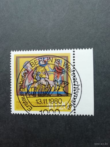 Западный Берлин 1980 Марка "Рождество" (гашеная с клеем) Mi.633 каталог 1.10 евро