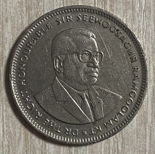 Монета 1 рупий 1991 год. Маврикий