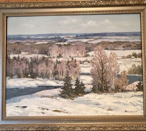 Картина Масленикова В.П. "МАРТ". Холст, масло. Размер: 60Х80 см.