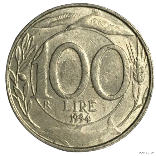 Италия 100 лир, 1994