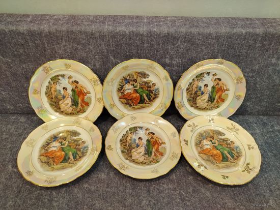 Все лоты с 1 Рубля. Комплект тарелок на 6 персон. ГДР. Германия. Кахла. Kahla 70-е гг.