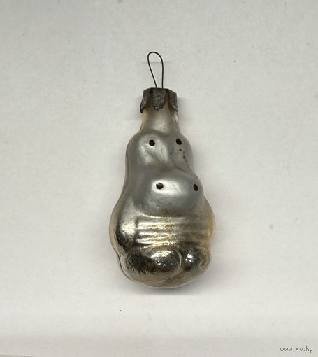 Ёлочная игрушка бегемот