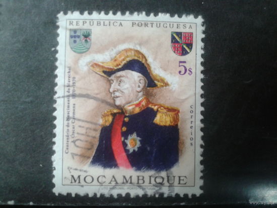 Мозамбик, колония Португалии, 1970. 100-летие маршала Кармоны