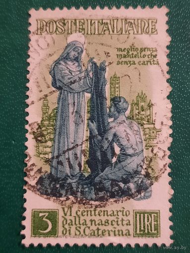 Италия 1948. VI centenario della nascita di S.Caterina