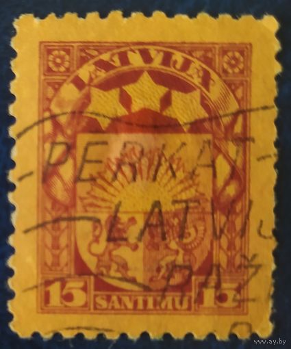Латвия 1925, наклейка.