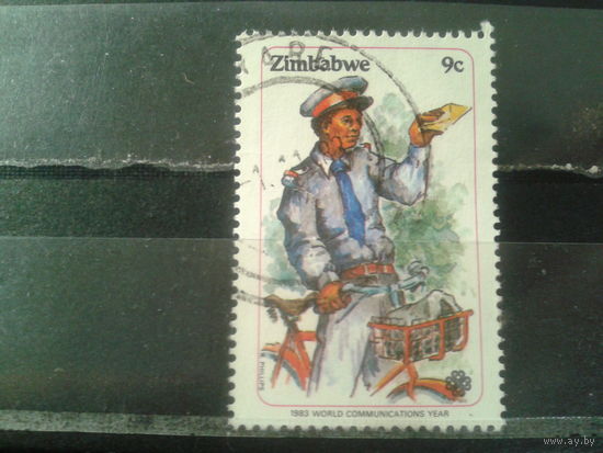 Зимбабве, 1983. Почтальон на велосипеде