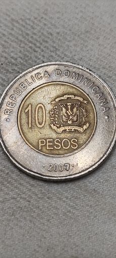 Доминиканская республика 10 песос 2007