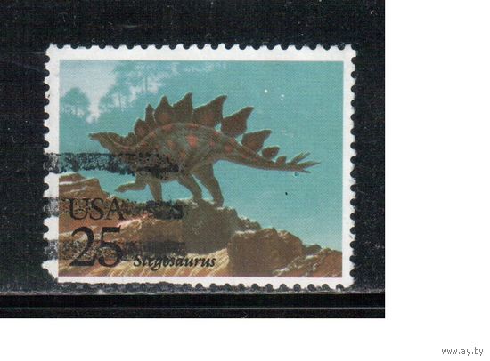 США-1989, (Мих.2054),   гаш. , Динозавры
