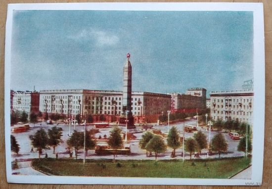 Минск. Круглая площадь. 1959 г. Чистая.