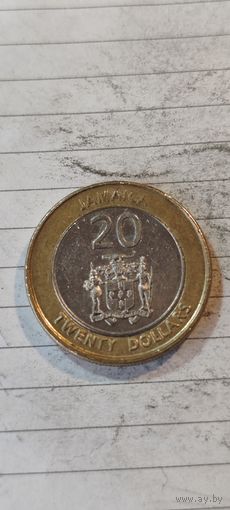 Ямайка 20 доллар 2001