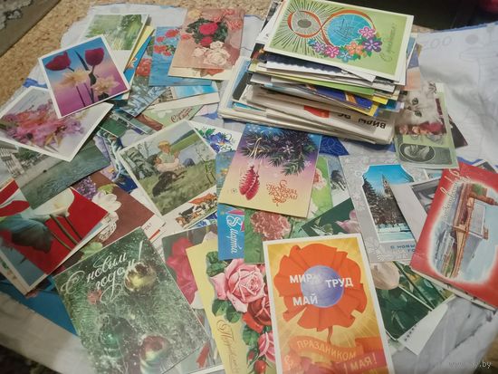 С РУБЛЯ! 400+.. открыток! Разная тематика. Чистые и подписные.