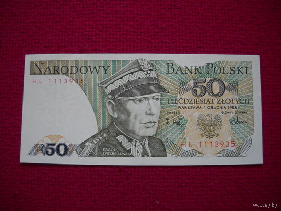 Польша 50 злотых 1988 г.