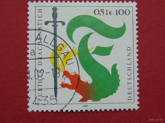 Германия 2001г. Дракон.