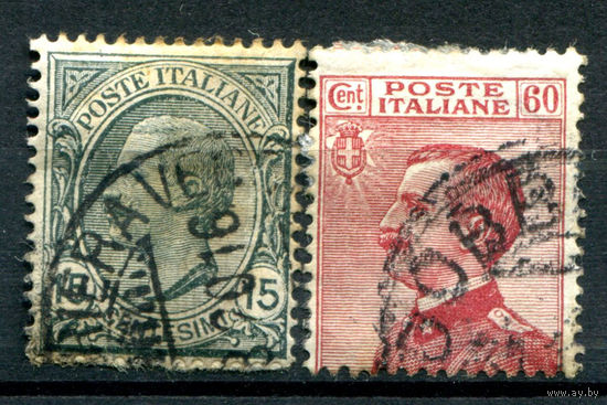Италия (Королевство) - 1918/19г. - король Виктор Эммануил III - 2 марки - полная серия, гашёные [Mi 130-131]. #1-It-20-B-1